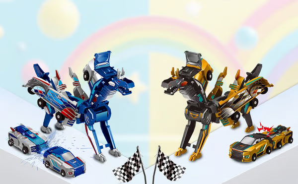 KidzeeHub™ - Collision Transforming Dragon Car Toy 💥