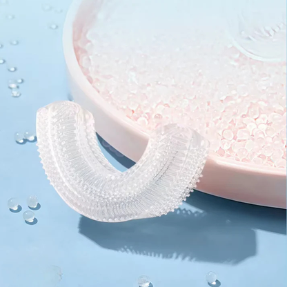 360° Ultrasonic U‑Shaped Kids Toothbrush