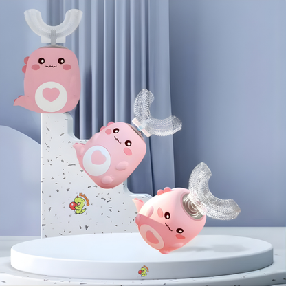 360° Ultrasonic U‑Shaped Kids Toothbrush