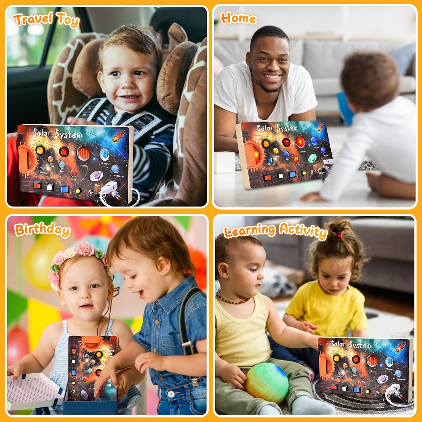 Montessori Wooden LED Switch Board