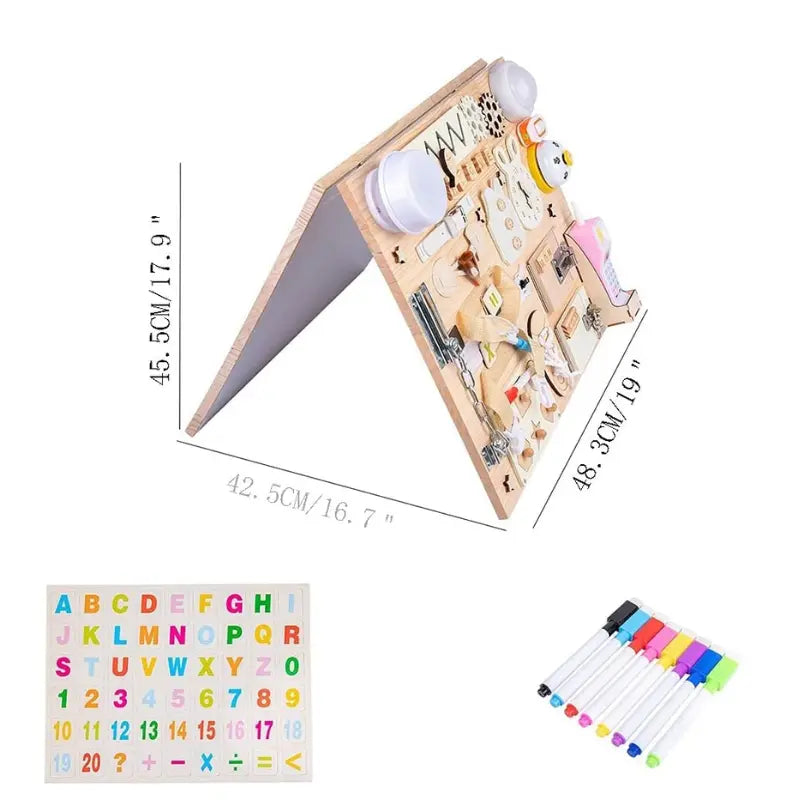 Wooden Montessori Busy Board KIDZEE